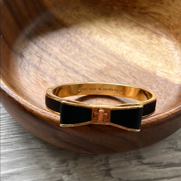 kate spade Accessories - Kate Sapade Gold and Black Bow Bracelet